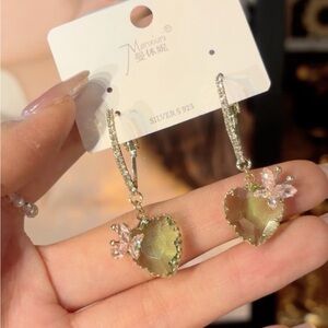 925 Silver Needles, Hypoallergenic, Zircon Design Style